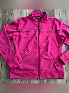 Nike Women's Hot Pink Full-Zip Track Jacket